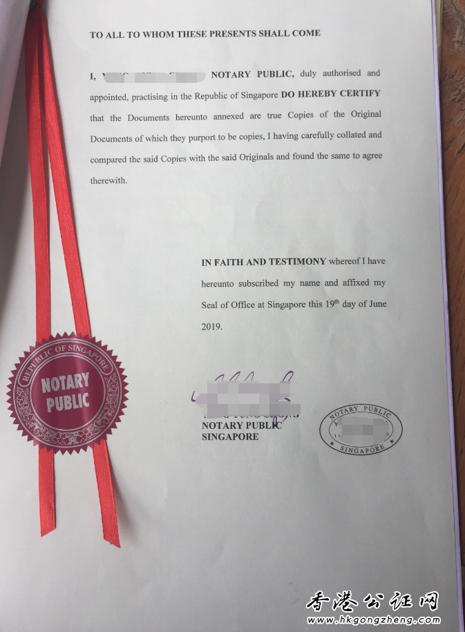 新加坡公司章程公證用于國內(nèi)注冊(cè)公司